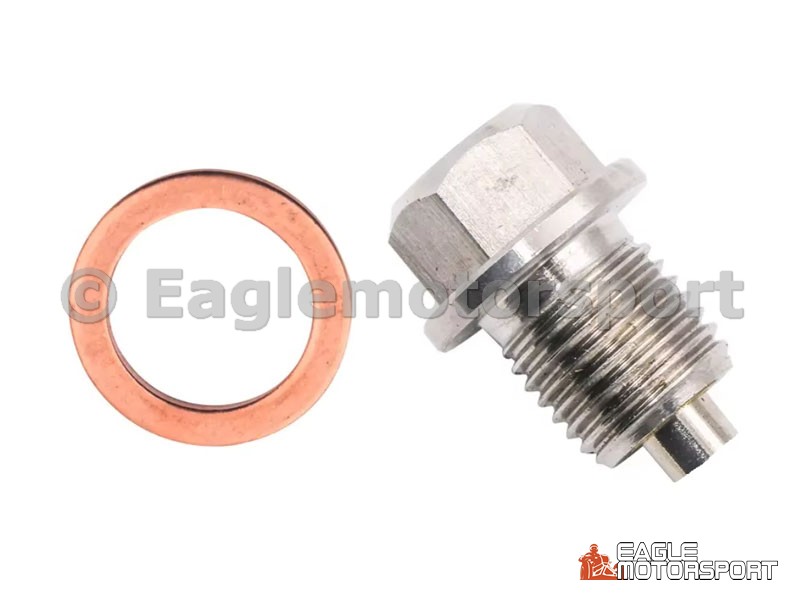 Olie aftap plug magnetisch met ring EGL 250cc/300cc
